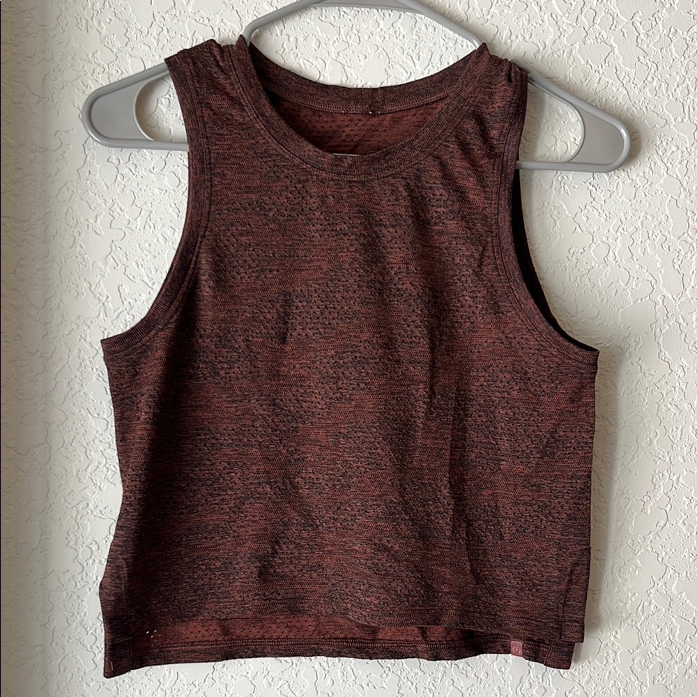 Red Muscle Crop Top